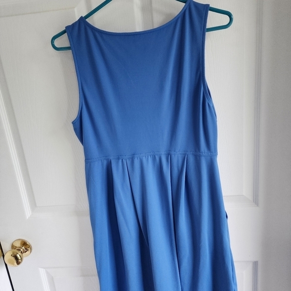 Eddie Bauer Aster Crossover Dress Size M Blue - Picture 2 of 7
